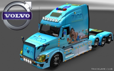 Мод "Volvo VNL 670 Zico Skin & Trailer" для Euro Truck Simulator 2