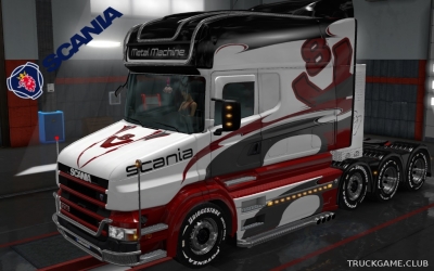Мод "Scania T Longline Metal Machine Skin" для Euro Truck Simulator 2