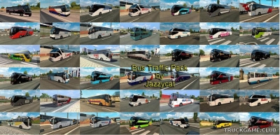 Мод "Bus traffic pack by Jazzycat v4.0" для Euro Truck Simulator 2