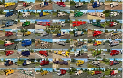 Мод "Painted bdf traffic pack by Jazzycat v3.1" для Euro Truck Simulator 2