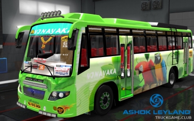 Мод "Ashok Leyland Viking Vinayaka Skin" для Euro Truck Simulator 2