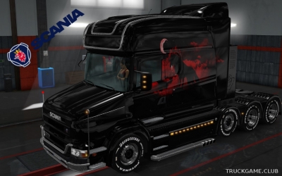 Мод "Scania T Longline Wolf Skin v2.0" для Euro Truck Simulator 2