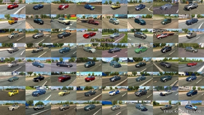 Мод "Ai traffic pack by Jazzycat v7.7" для Euro Truck Simulator 2