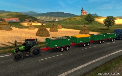 Мод "Ai Tractor with Trailers v1.12" для Euro Truck Simulator 2