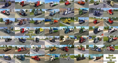 Мод "Truck traffic pack by Jazzycat v3.1" для Euro Truck Simulator 2