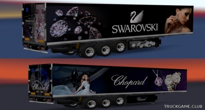Мод "Sky In Diamonds Luxury Trailers" для Euro Truck Simulator 2