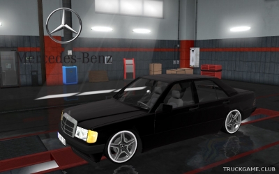 Мод "Mercedes 190E" для Euro Truck Simulator 2
