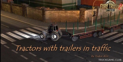 Мод "Ai Tractor with Trailers v1.13" для Euro Truck Simulator 2