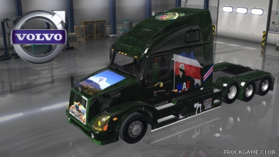 Мод "Volvo VNL 670 Silvestre Costa Rica Skin" для American Truck Simulator