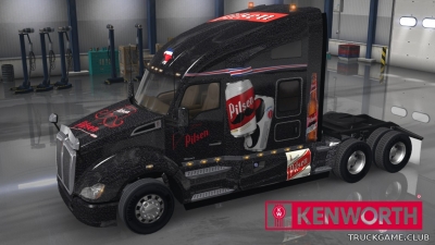 Мод "Kenworth T680 Pilsen Costa Rica Skin" для American Truck Simulator