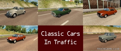 Мод "Classic cars traffic pack v1.0" для Euro Truck Simulator 2