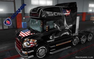 Мод "Scania T Longline Tuyaux Skin" для Euro Truck Simulator 2