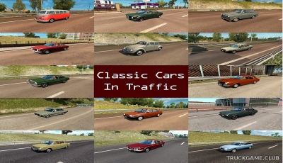 Мод "Classic cars traffic pack v1.3 Fixed" для Euro Truck Simulator 2
