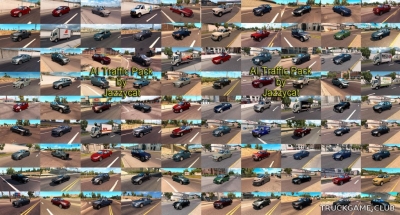 Мод "Ai traffic pack by Jazzycat v4.7" для American Truck Simulator