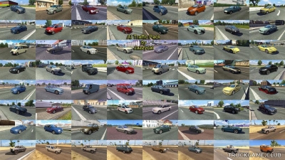 Мод "Ai traffic pack by Jazzycat v8.1" для Euro Truck Simulator 2