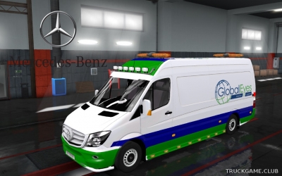 Мод "Mercedes Sprinter 2015 v1.5" для Euro Truck Simulator 2