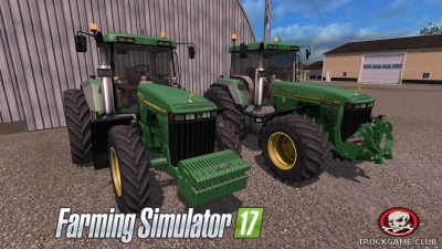 Мод "John Deere 8400 V3.0" для Farming Simulator 2017