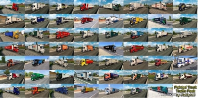 Мод "Painted truck traffic pack by Jazzycat v6.2.1" для Euro Truck Simulator 2