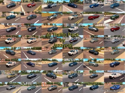 Мод "Ai traffic pack by Jazzycat v4.9" для American Truck Simulator