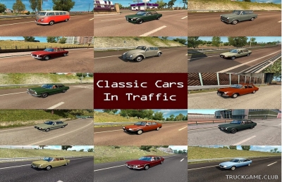 Мод "Classic cars traffic pack v1.5" для Euro Truck Simulator 2