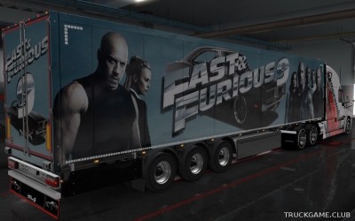 Мод "Ownership Trailer Fast and Furious 9 Skin" для Euro Truck Simulator 2