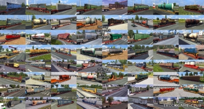 Мод "Railway cargo pack by Jazzycat v1.8.6" для Euro Truck Simulator 2