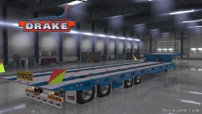 Мод "Drake Tiltnslide Owned Trailer" для American Truck Simulator