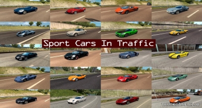 Мод "Sport Cars Traffic Pack v2.0" для Euro Truck Simulator 2