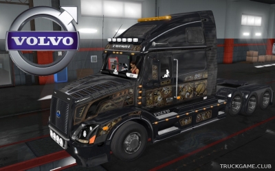 Мод "Volvo VNL 670 Steampunk Skin" для Euro Truck Simulator 2