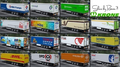 Мод "Krone DLC Skinpack" для Euro Truck Simulator 2