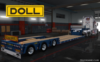 Мод "Doll 3Axles Owned Trailer v8.0" для Euro Truck Simulator 2