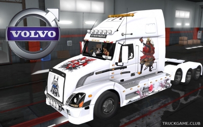 Мод "Volvo VNL 670 Samurai Skin" для Euro Truck Simulator 2