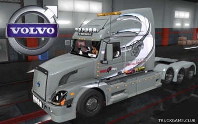 Мод "Volvo VNL 670 Race Skin" для Euro Truck Simulator 2