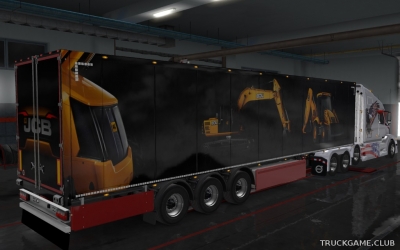 Мод "Ownership Trailer JCB Skin" для Euro Truck Simulator 2