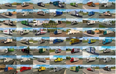 Мод "Painted bdf traffic pack by Jazzycat v4.0" для Euro Truck Simulator 2