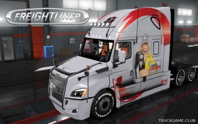 Мод "Freightliner Cascadia 2018 Rising Skin" для Euro Truck Simulator 2