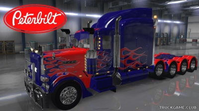 Мод "Peterbilt 389 Modified Tri-Drive Heavy Haul v1.4" для American Truck Simulator