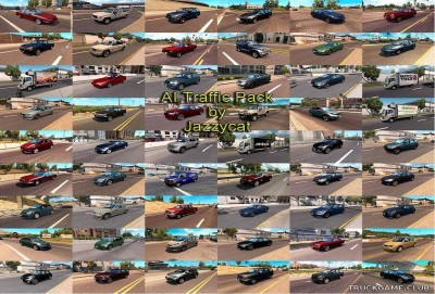 Мод "Ai traffic pack by Jazzycat v5.3" для American Truck Simulator