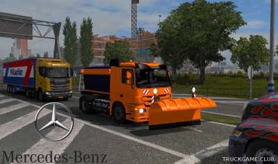 Мод "Ai Mercedes MP III Winterdienst v1.2" для Euro Truck Simulator 2