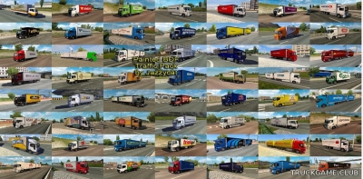 Мод "Painted bdf traffic pack by Jazzycat v4.1" для Euro Truck Simulator 2