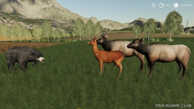Мод "Placeable Wildtiere" для Farming Simulator 2019