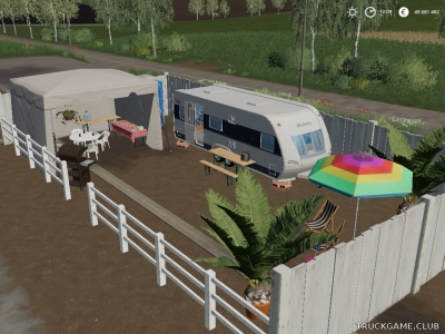 Мод "Placeable Caravan" для Farming Simulator 2019
