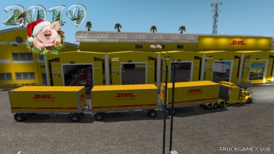Мод "DHL Express Skin Pack" для American Truck Simulator