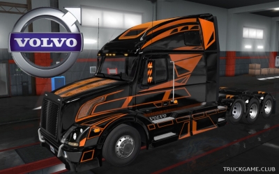 Мод "Volvo VNL 670 Progressive Geometry Skin" для Euro Truck Simulator 2