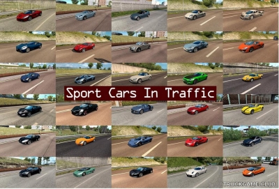 Мод "Sport Cars Traffic Pack v2.7" для Euro Truck Simulator 2