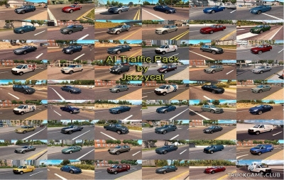 Мод "Ai traffic pack by Jazzycat v5.4" для American Truck Simulator