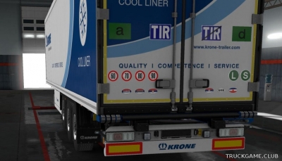 Мод "Signs For Trailers v0.7" для Euro Truck Simulator 2