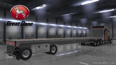 Мод "Owned Great Dane Flatbed" для American Truck Simulator