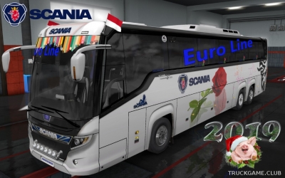 Мод "Scania Touring 2019" для Euro Truck Simulator 2