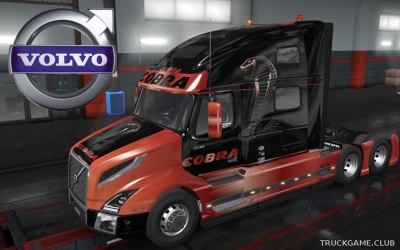 Мод "Volvo VNL 2018 Cobra Skin" для Euro Truck Simulator 2